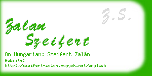 zalan szeifert business card